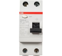 Выключатель дифференциального тока ABB УЗО, 2п, 63А, 30мА, FH202, АС 2CSF202004R1630