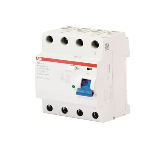 Выключатель дифференциального тока ABB УЗО, 4п, 25А, 300мА, F204, АС 2CSF204001R3250