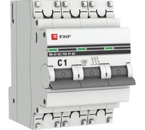 Автоматический выключатель EKF PROxima ВА 47-63 3P, 1А, 4,5kA mcb4763-3-01C-pro