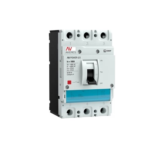 Автоматический выключатель EKF AV POWER-2/3 160А, 35kA, TR 1 шт. mccb-23-160-TR-av