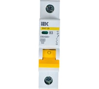 Автоматический модульный выключатель IEK, 1 полюс, B, 3А, ВА47-29, 4.5кА, ИЭК MVA20-1-003-B