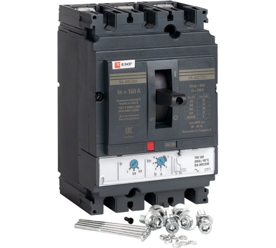Автоматический выключатель EKF ВА-99C 250/160А 3P 45кА PROxima mccb99C-250-160