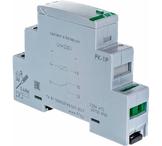 Промежуточное реле F&F PK-1P/Un230V EA06.001.004