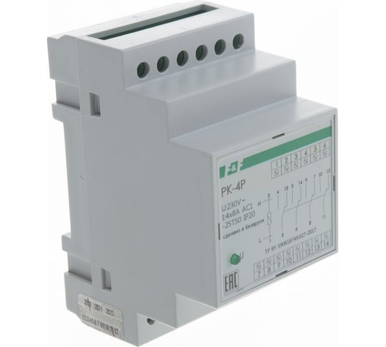 Промежуточное реле F&F PK-4P/Un220V EA06.001.026