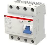 Выключатель дифференциального тока ABB, УЗО, 4п, 63А, 30мА, F204, АС 2CSF204001R1630