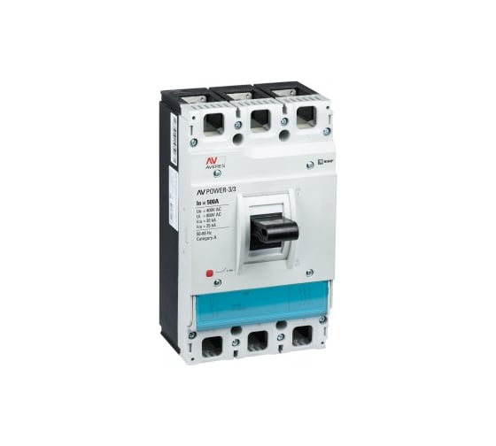 Автоматический выключатель EKF AV POWER-3/3, 500А, 35kA, TR 1 шт. mccb-33-500-TR-av