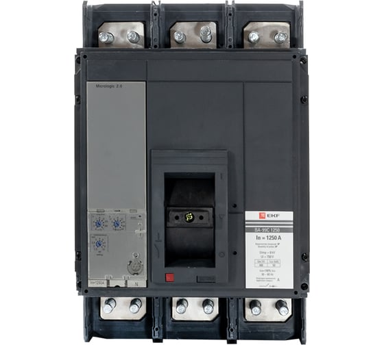 Автоматический выключатель EKF, ВА-99C, 1250/1250А, 3P, 50кА, PROxima SQmccb99C-1250-1250