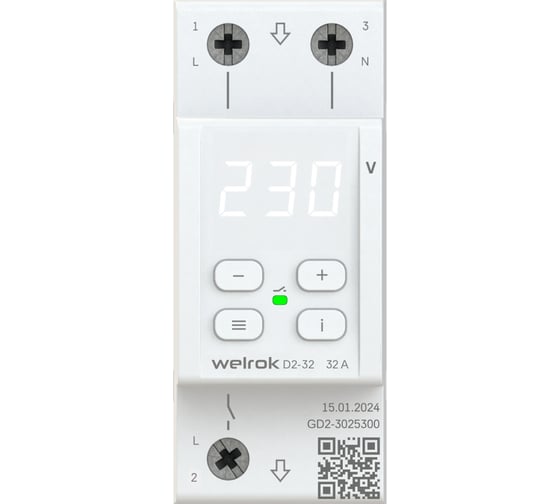 Реле напряжения Welrok D2-32 4660251140076