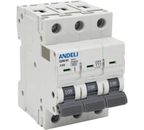 Автоматический выключатель ANDELI DZ66-63/3P 50A 6kA х-ка C ADL01-259