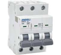 Автоматический выключатель ANDELI DZ66-63/3P 63A 6kA х-ка C ADL01-260