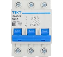 Автоматический выключатель МЭЗ ВА 47-29 3Р 25А C 4,5 кА TE325C