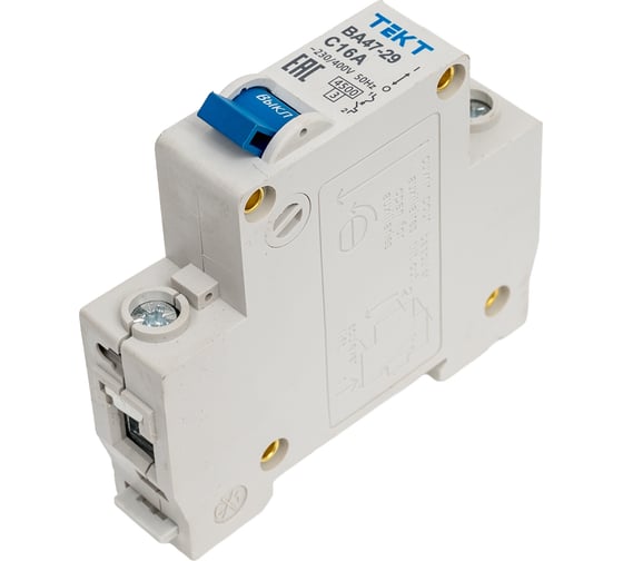 Автоматический выключатель МЭЗ ВА 47-29 1Р 16А D 4,5 кА TE116D