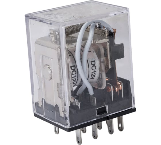Промежуточное реле IEK, 12В, 3пк, 5А, РЭК78/3, без розетки RRP20-3-05-012D