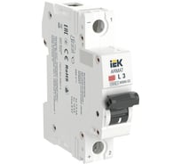 Автоматический выключатель IEK ARMAT M06N-DC, 1P, L, 3А AR-M06N-1-L003DC