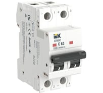 Автоматический выключатель IEK ARMAT M06N-DC, 2P, C, 63А AR-M06N-2-C063DC