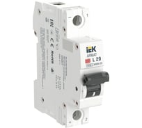 Автоматический выключатель IEK ARMAT M06N-DC, 1P, L, 20А AR-M06N-1-L020DC