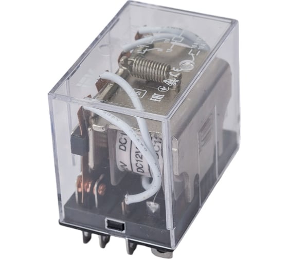 Промежуточное реле IEK, 12В, 4пк, 10А, РЭК77/4, без розетки RRP10-4-10-012D
