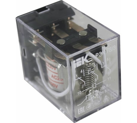 Промежуточное реле IEK, РЭК, 78-3, 5А, 220В, АС, ИЭК RRP20-3-05-220A