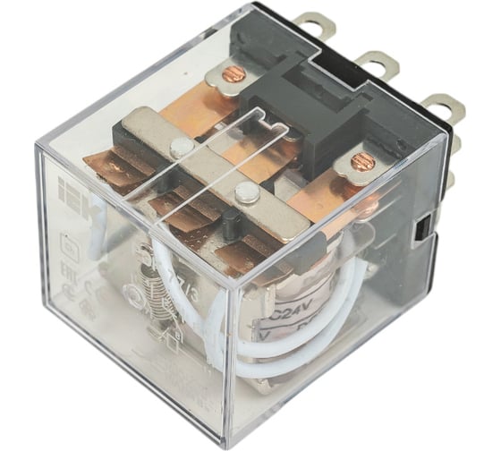 Промежуточное реле IEK, РЭК, 77-3, 10А, 24В, DC, ИЭК RRP10-3-10-024D