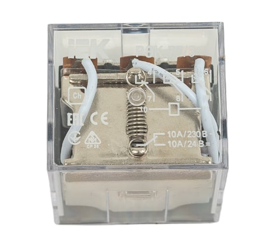 Промежуточное реле IEK, РЭК, 77-3, 10А, 24В, DC, ИЭК RRP10-3-10-024D