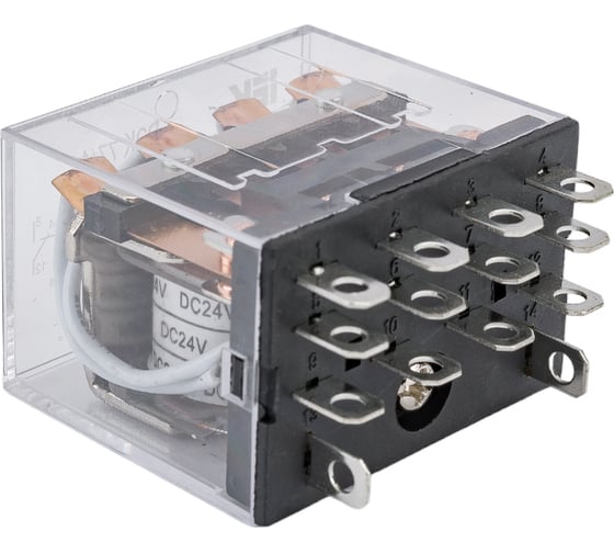 Промежуточное реле IEK, РЭК, 77-4, 10А, 24В, DC, ИЭК RRP10-4-10-024D