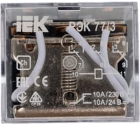 Промежуточное реле IEK, 12В, 3пк, 10А, РЭК77/3, без розетки RRP10-3-10-012D 15165471