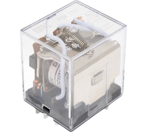 Промежуточное реле IEK, 12В, 3пк, 10А, РЭК77/3, без розетки RRP10-3-10-012D
