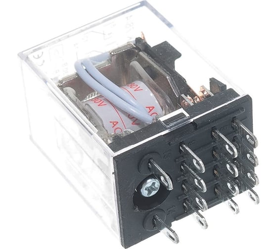 Промежуточное реле IEK, 12В, 4пк, 3А, РЭК78/4, без розетки RRP20-4-03-012D