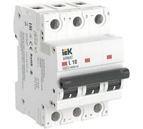 Автоматический выключатль IEK ARMAT M06N-DC 3P L 10А AR-M06N-3-L010DC