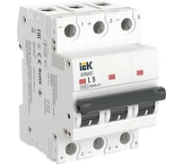 Автоматический выключатль IEK ARMAT M06N-DC 3P L 5А AR-M06N-3-L005DC