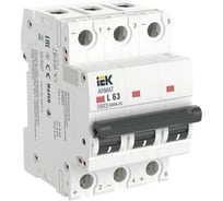 Автоматический выключатль IEK ARMAT M06N-DC 3P L 63А AR-M06N-3-L063DC