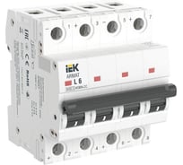 Автоматический выключатель IEK ARMAT M06N-DC 4P L 6А AR-M06N-4-L006DC