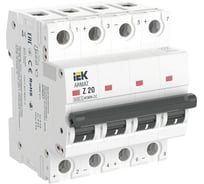 Автоматический выключатель IEK ARMAT M06N-DC 4P Z 20А AR-M06N-4-Z020DC