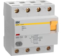 Устройство защитного отключения IEK KARAT ВД3-63 4P, 80А, 300мА, 6кА, тип AC MDV20-4-080-300