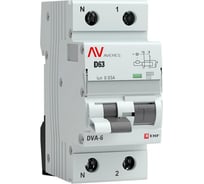 Дифференциальный автомат EKF DVA-6 1P+N 63А 30мА 6кА AVERES SQrcbo*6-1pn-63D-30-ac-av