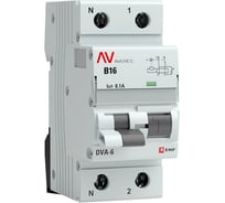 Дифференциальный автомат EKF DVA-6 1P+N 16А 100мА 6кА AVERES SQrcbo*6-1pn-16B-100-ac-av