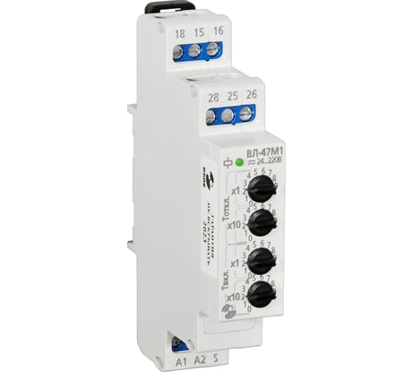 Реле времени Реле и Автоматика, ВЛ-47М1 0,1с-99ч, 24-220В 50Гц, пост. A8223-34124745