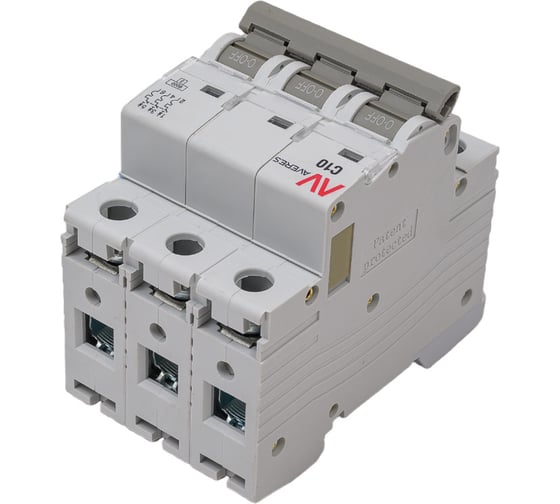 Автоматический выключатель EKF AVERES AV-6, 3P, 10A, 6kA mcb6-3-10C-av