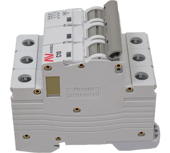 Автоматический выключатель EKF AVERES AV-6, 3P, 10A, 6kA mcb6-3-10C-av