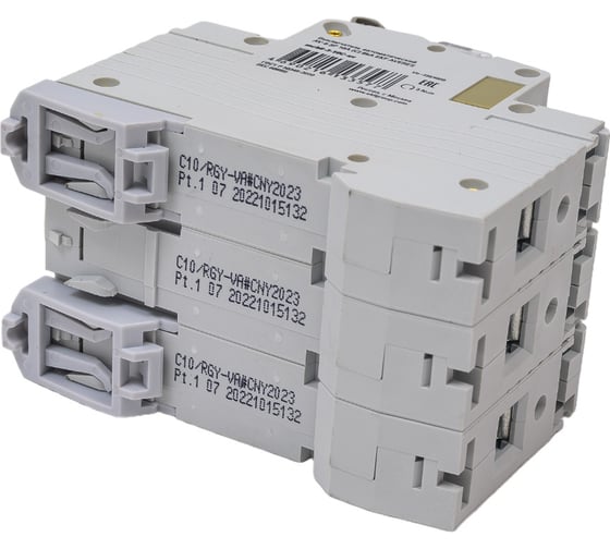 Автоматический выключатель EKF AVERES AV-6, 3P, 10A, 6kA mcb6-3-10C-av