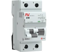 Дифференциальный автомат EKF DVA-6 1P+N 10А 30мА 6кА AVERES SQ rcbo*6-1pn-10C-30-ac-av