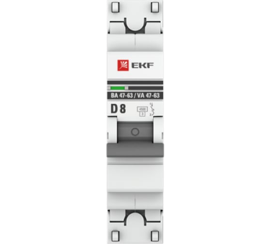 Автоматический выключатель EKF 1P 8А 4,5kA ВА 47-63 (120 шт.) PROxima mcb4763-1-08D-pro