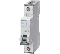 Автоматический выключатель Siemens Iоткл.ном.=6КА 1-полюсный Iном=6А тип защитной характеристики=C Uном=400В АС ширина=1 модуль, установочная глубина=70ММ 5SY6106-7