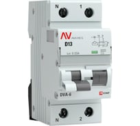 Дифференциальный автомат EKF AVERES DVA-6, 1P+N, 13А, 30мА, 6кА, SQ rcbo*6-1pn-13D-30-ac-av