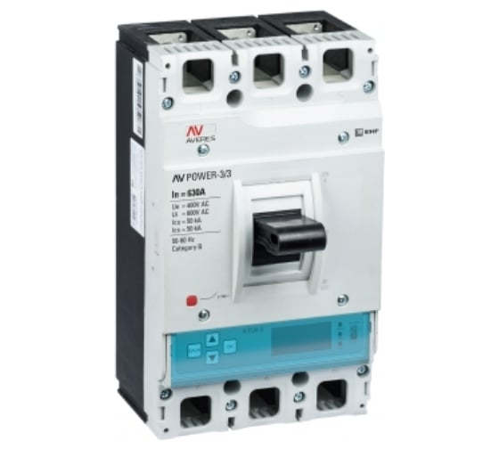 Автоматический выключатель EKF AV POWER-3/3, 630А, 50kA, ETU6.0 mccb-33-630-6.0-av
