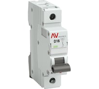 Автоматический выключатель EKF AV-10, 1P, 16A, 10kA, AVERES mcb10-1-16D-av