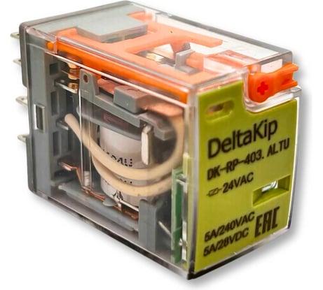 Промежуточное реле DELTAKIP DK-RP (403.ALTU, 4 конт., 24V AC) DK-K0000004