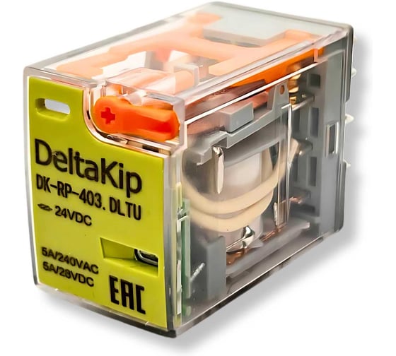Промежуточное реле DELTAKIP DK-RP (403.ALTU, 4 конт., 24V AC) DK-K0000004