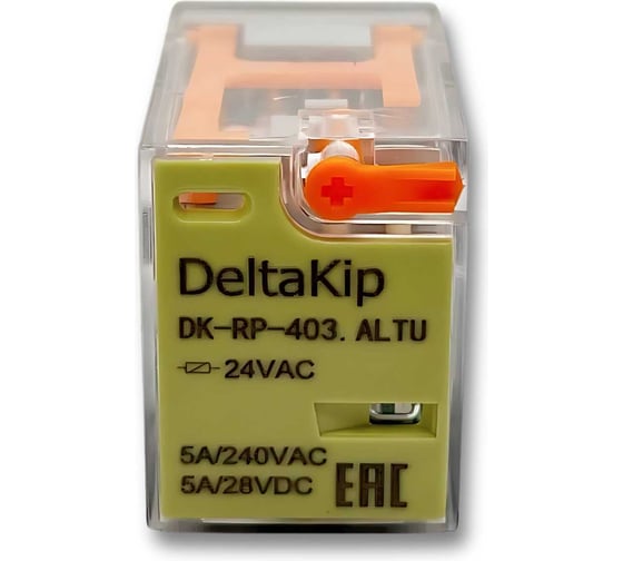 Промежуточное реле DELTAKIP DK-RP (403.ALTU, 4 конт., 24V AC) DK-K0000004