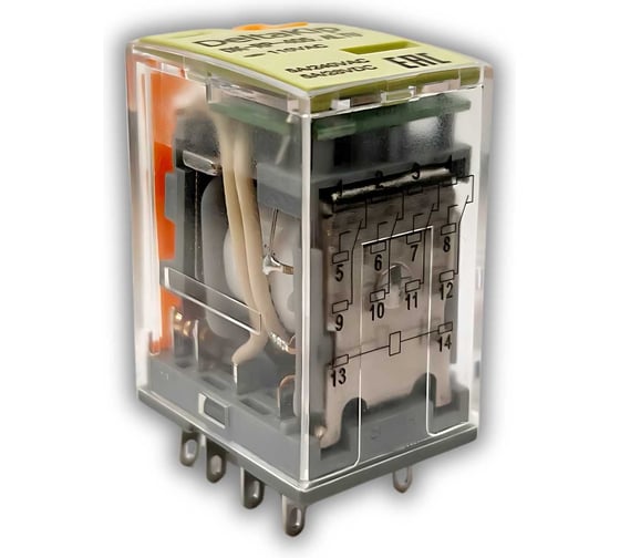Промежуточное реле DELTAKIP DK-RP (405.ALTU, 4 конт., 110V AC) DK-K0000001.1
